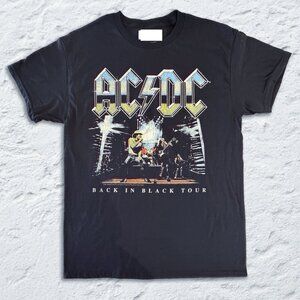 ACDC Back In Black Onstage Classic Rock Live Photo Graphic Unisex T-Shirt 81